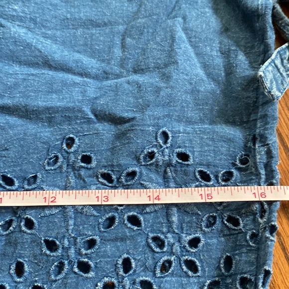 Denim Hippie Crop Top - Picture 9 of 9